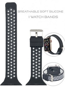 Apple Watch Band-Breathable Silicone-For Series 4/3/2/1