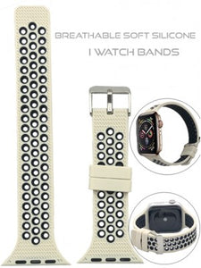 Apple Watch Band-Breathable Silicone-For Series 4/3/2/1